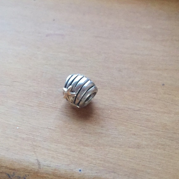 Pandora Retired Sea Shell 14k Gold Two Toned Charm - Picture 7 of 7